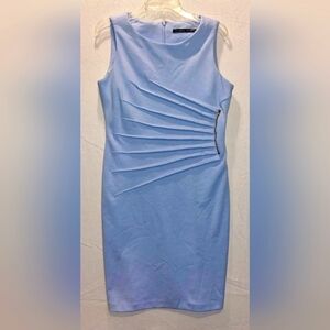 Ivanka Trump Elegant Blue Sleeveless Dress
